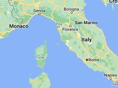 Map showing location of Porto Azzurro (42.76692, 10.39572)