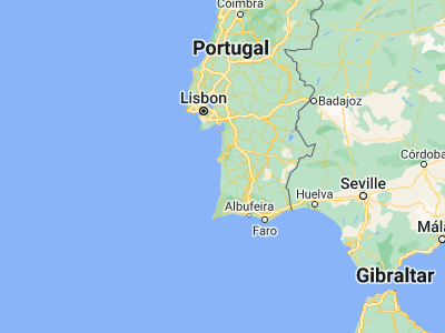 Map showing location of Porto Covo (37.85256, -8.79018)