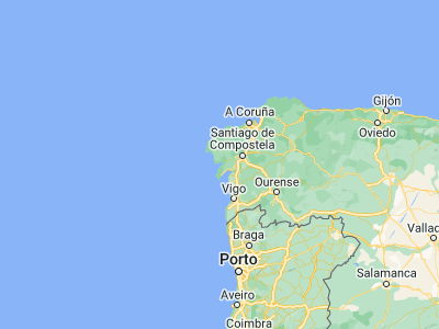 Map showing location of Porto do Son (42.72482, -9.00527)