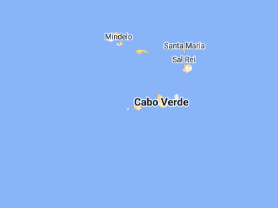 Map showing location of Porto dos Mosteiros (15.03333, -24.33333)