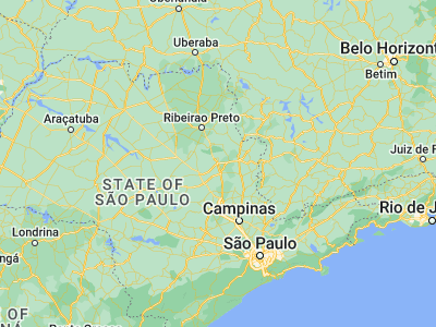 Map showing location of Porto Ferreira (-21.85389, -47.47917)