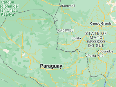 Map showing location of Porto Murtinho (-21.69889, -57.8825)