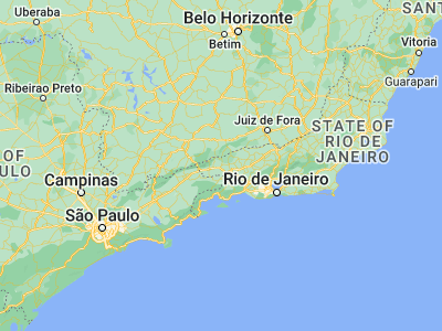 Map showing location of Porto Real (-22.41972, -44.29028)