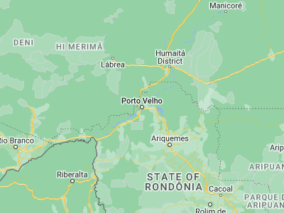 Map showing location of Porto Velho (-8.76194, -63.90389)