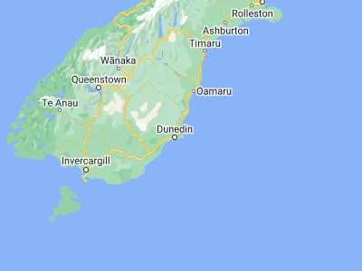 Map showing location of Portobello (-45.85, 170.65)