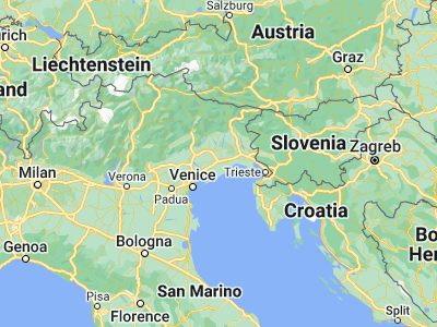 Map showing location of Portogruaro (45.77528, 12.83861)