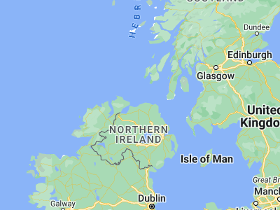 Map showing location of Portrush (55.19592, -6.6493)