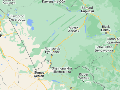 Map showing location of Pospelikha (51.95, 81.76667)