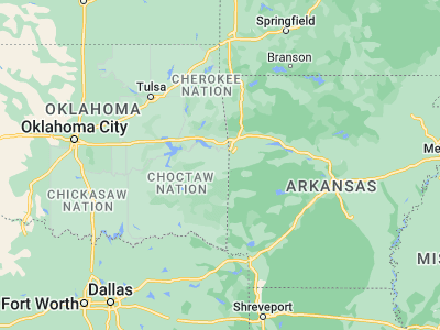 Map showing location of Poteau (35.05371, -94.62356)