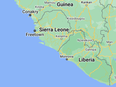 Map showing location of Potoru (7.50722, -11.47861)