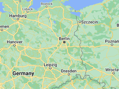 Map showing location of Potsdam (52.39886, 13.06566)