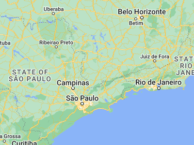 Map showing location of Pouso Alegre (-22.23, -45.93639)