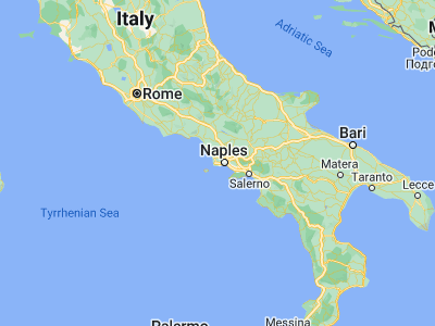 Map showing location of Pozzuoli (40.83196, 14.11001)