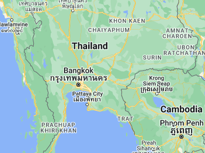 Map showing location of Prachamtakham (14.06442, 101.51503)