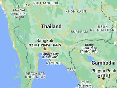 Map showing location of Prachantakham (14.06442, 101.51503)