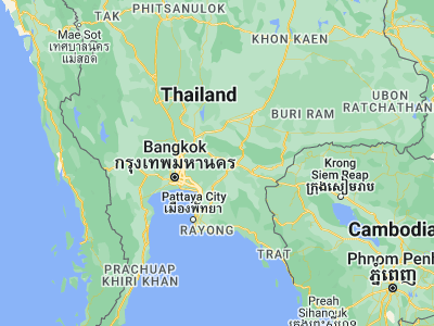 Map showing location of Prachin Buri (14.04992, 101.36864)