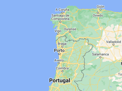 Map showing location of Prado (41.60153, -8.47137)