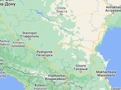 Map showing location of Praskoveya (44.74444, 44.20306)