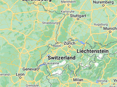 Map showing location of Pratteln (47.52071, 7.69356)