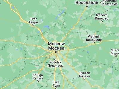Map showing location of Pravdinskiy (56.06667, 37.85)