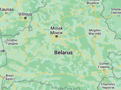 Map showing location of Prawdzinski (53.5248, 27.8303)