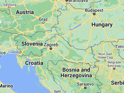 Map showing location of Predavac (45.93583, 16.78333)