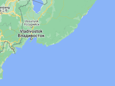 Map showing location of Preobrazheniye (42.90117, 133.9043)