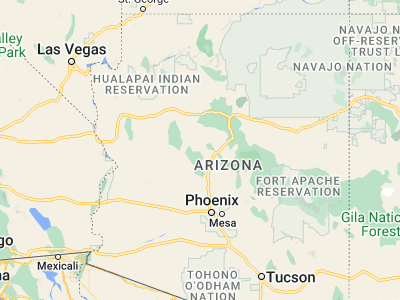 Map showing location of Prescott Valley (34.58941, -112.32525)