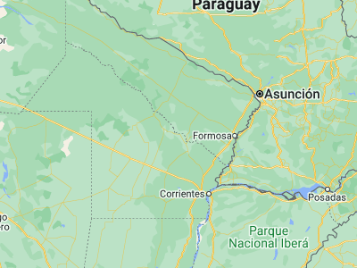 Map showing location of Presidencia Roca (-26.1409, -59.59541)