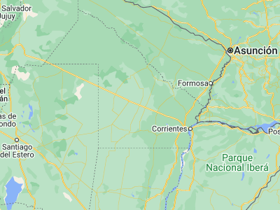 Map showing location of Presidencia Roque Sáenz Peña (-26.78522, -60.43876)