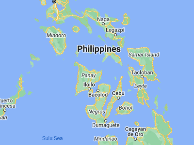 Map showing location of President Roxas (11.431, 122.9279)