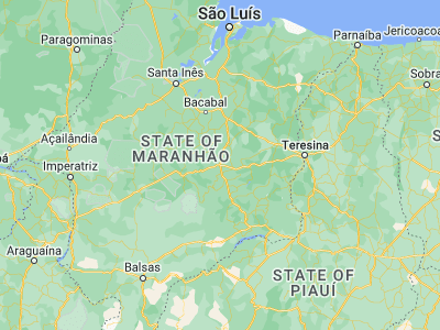 Map showing location of Presidente Dutra (-5.29, -44.49)