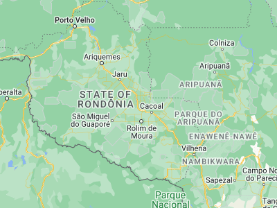 Map showing location of Presidente Médici (-11.17528, -61.90139)