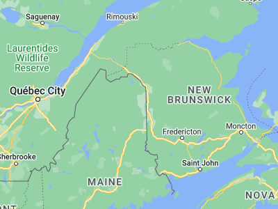 Map showing location of Presque Isle (46.68115, -68.01586)