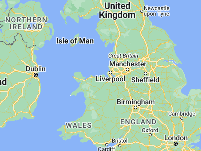 Map showing location of Prestatyn (53.33748, -3.40776)