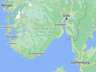Map showing location of Prestestranda (59.09773, 9.05866)