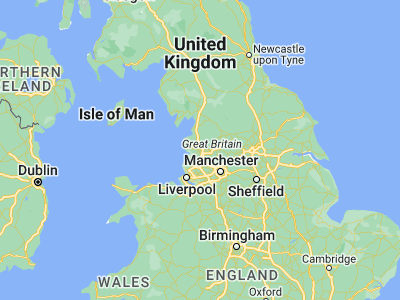 Map showing location of Preston (53.76667, -2.71667)