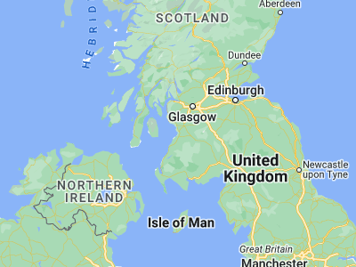 Map showing location of Prestwick (55.48333, -4.61667)