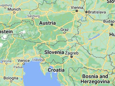 Map showing location of Prevalje (46.54694, 14.92083)