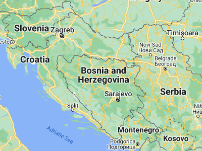 Map showing location of Pribinić (44.6101, 17.68982)