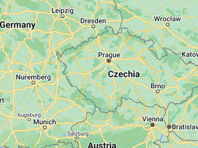 Map showing location of Příbram (49.68988, 14.01043)