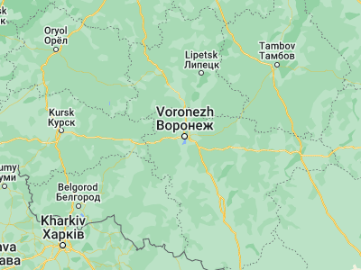 Map showing location of Pridonskoy (51.68406, 39.0727)