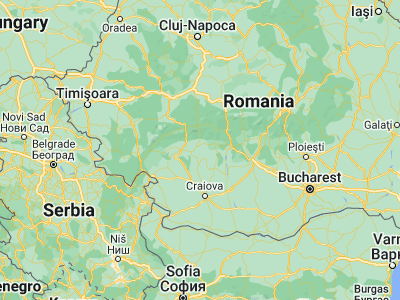 Map showing location of Prigoria (45.06667, 23.68333)