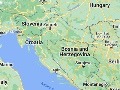 Map showing location of Prijedor (44.97991, 16.71401)