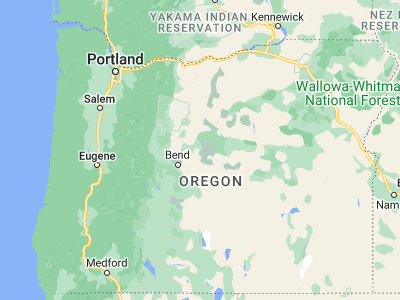 Map showing location of Prineville (44.29985, -120.83447)