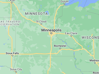 Map showing location of Prior Lake (44.7133, -93.42273)