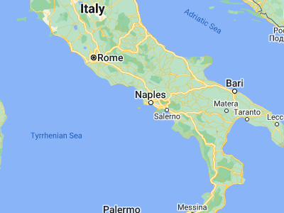 Map showing location of Procida (40.75691, 14.01443)