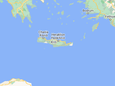 Map showing location of Profítis Ilías (35.20555, 25.09985)