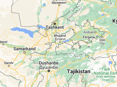 Map showing location of Proletar (40.16713, 69.50163)