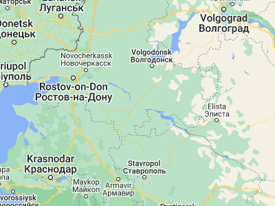 Map showing location of Proletarsk (46.70289, 41.72717)